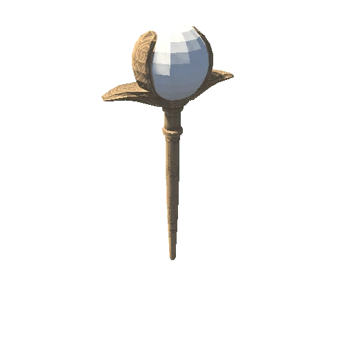 White Bead Wand